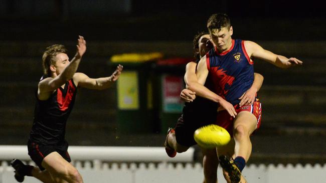 Trinity kicked five goals in the final term to secure the memorable victory. Picture: Michael Marschall