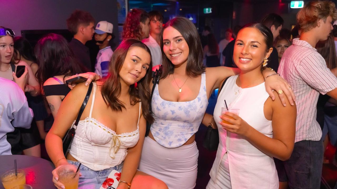 NIGHTSPOTTING: Ruby Jordan, Alexis Hoenstok and Sabrina Sheriffdeen at Cocktails Nightclub. Photo: Ricardo Lye.