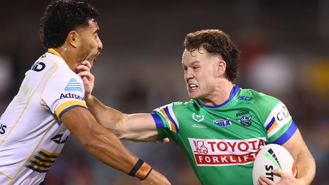 The Raiders have kept exciting youngster Ethan Strange at the club until the end of 2028. Picture: Mark Nolan/Getty Images