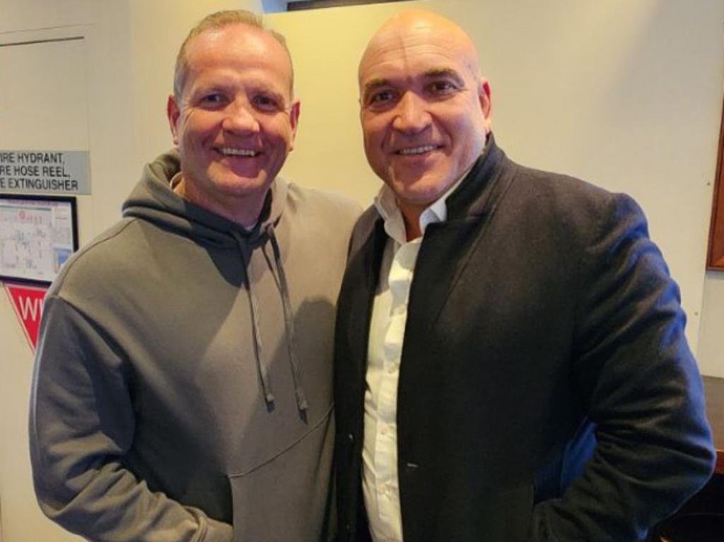 Terry O’Connor and Gorden Tallis. Picture: Supplied