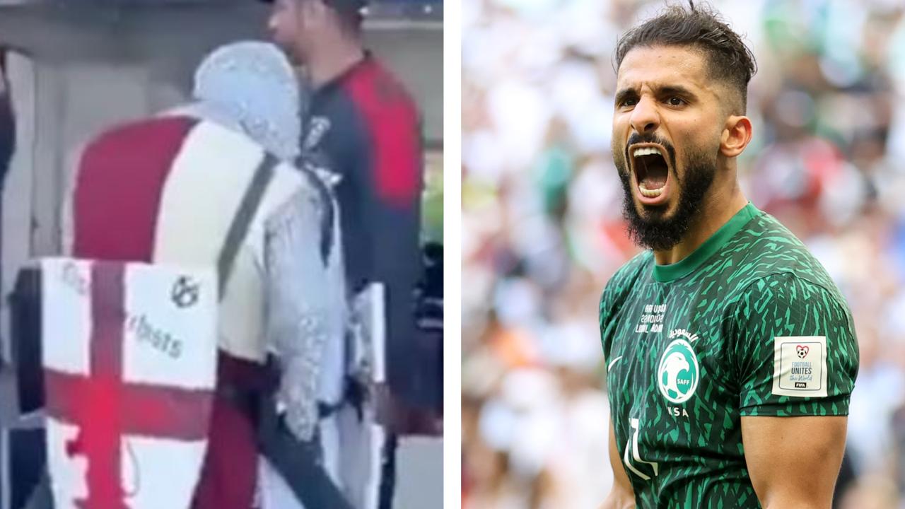 England fans have been warned over wearing "offensive" costumes while Saudi stars are set to receive an all-time gift. Picture: Supplied