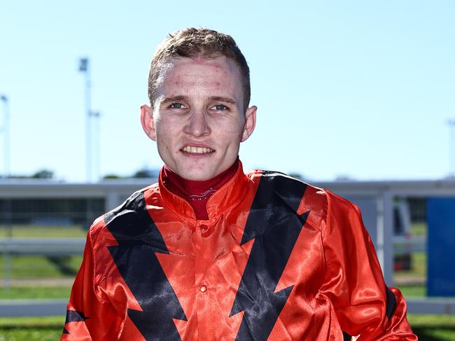 Jockey Justin Huxtable, winner of the Cairns Newmarket on Montenegro Man at Newmarket Ladies Day, the first day of the Cairns Cup racing carnival, held at the Cairns Jockey Club, Cannon Park. Picture: Brendan Radke