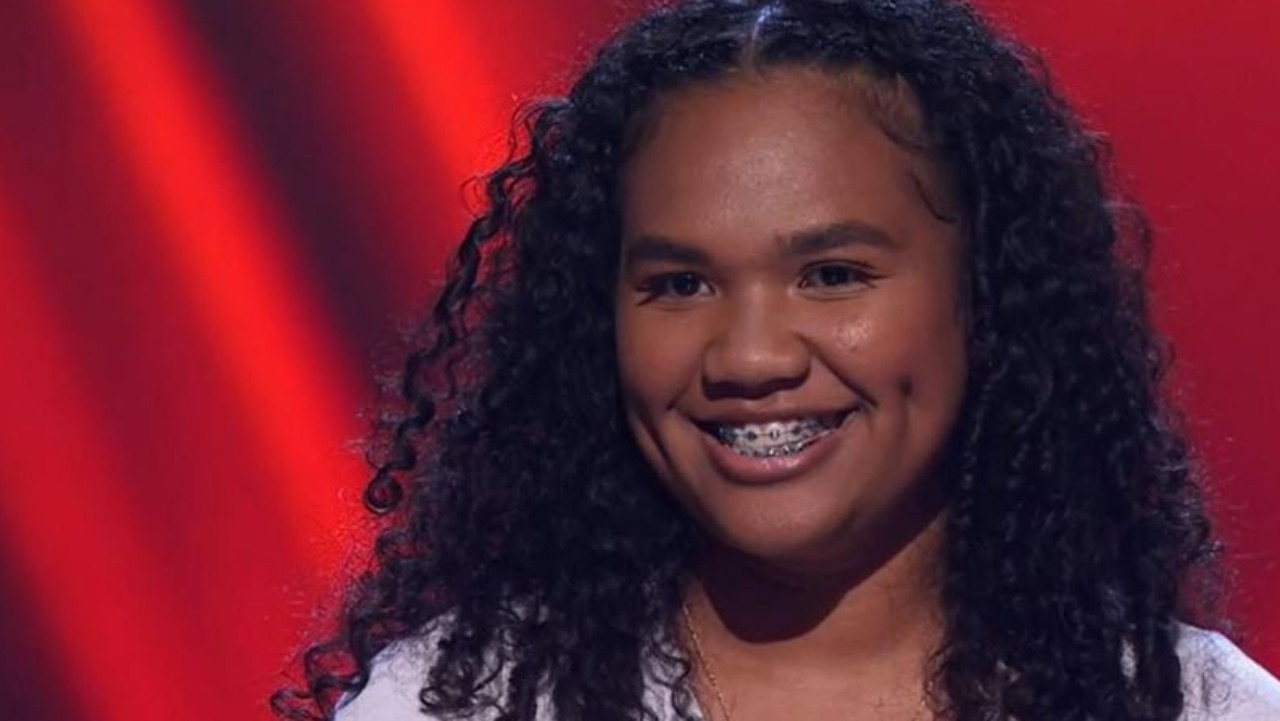 Jess Mauboy's niece chose Rita Ora as her coach after her blind audition. Picture: Channel 7