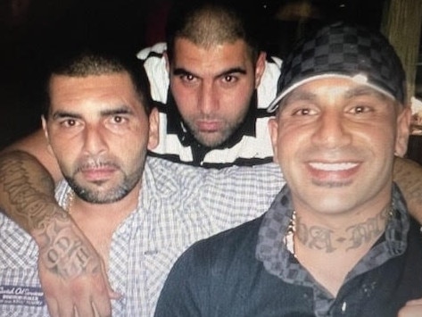 Youssef “Gags” Ahmad (centre) – with brothers Yasser (left) and Mahmoud (right) – is due to be released from jail soon, after having his parole revoked in 2022.