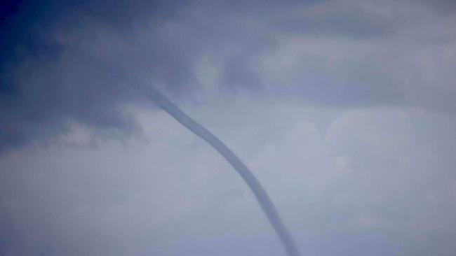 Rare waterspout spotted by charter boat group off coast of Hervey Bay