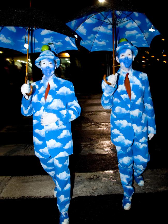 Illuminated Cloudmen featured at Bradfield Park in 2014.