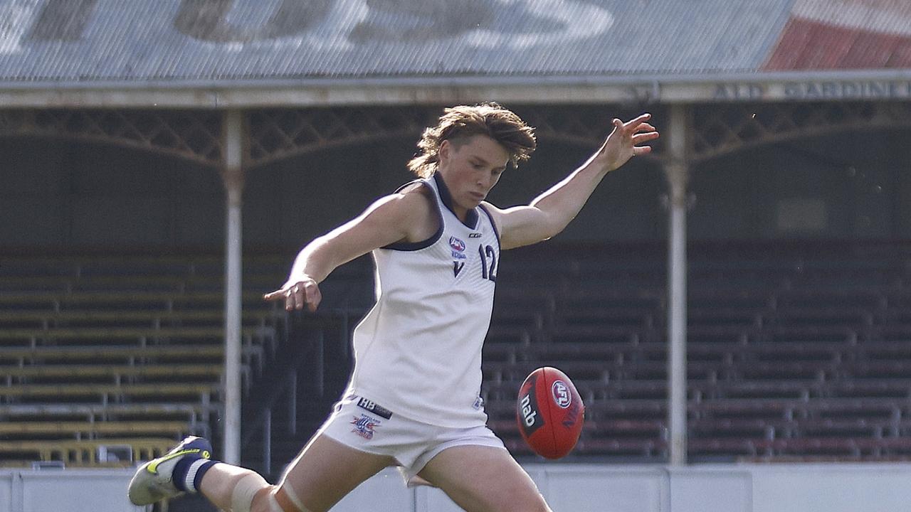 Bailey Humphrey representing Vic Country in the Young Guns game. He starred in his return for Gippsland Power. Picture: Daniel Pockett/AFL Photos