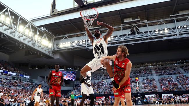 Stanton Kidd’s athleticism off the bench helped propel United to victory. Picture: Getty Images