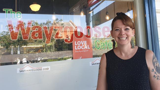 The Wayzgoose Cafe’s Rebecca Alchin says the trade downturn since November has been “appalling”, and she’s gone from six staff to two. Picture: Isabell Petrinic