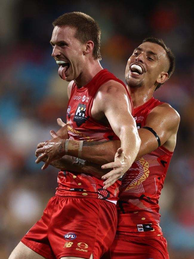 Anderson enjoys a goal. Picture: Getty Images