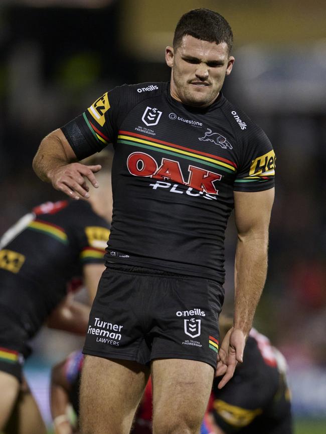 Nathan Cleary has done his hammy. (Photo by Brett Hemmings/Getty Images)