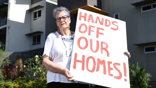 Retiree Kay Nyland helped organise Wednesday’s protest. Picture: Brendan Radke