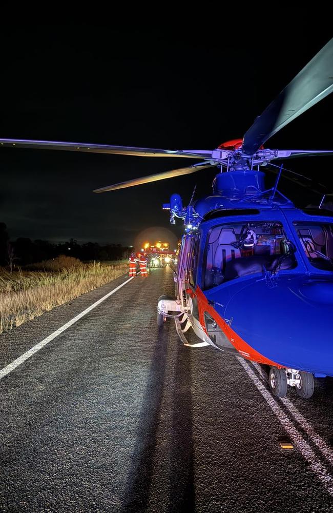 BMA CQ Rescue was called to a multi vehicle crash on the Peak Downs Highway at Coppabella on May 6. Picture: BMA CQ Rescue