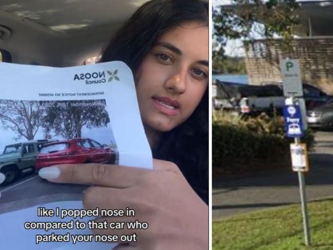 TikTok content creator Shakira Coldwell fined for angle parking at Noosa