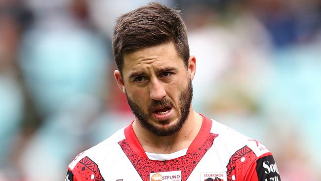 SYDNEY, AUSTRALIA - MAY 13: Ben Hunt of the Dragons looks on during the round 10 NRL match between the South Sydney Rabbitohs and the St George Illawarra Dragons at ANZ Stadium on May 13, 2018 in Sydney, Australia. (Photo by Brendon Thorne/Getty Images)