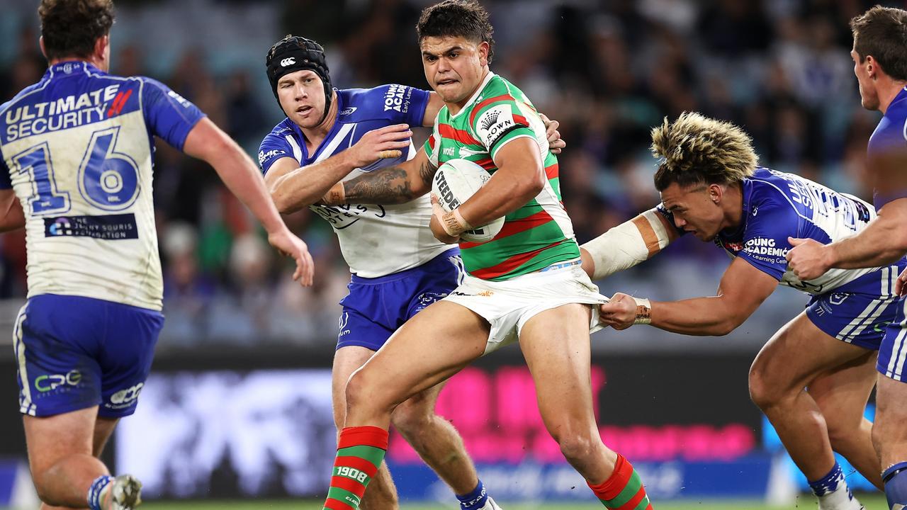 Latrell Mitchell of the Rabbitohs. Photo by Mark Kolbe/Getty Images