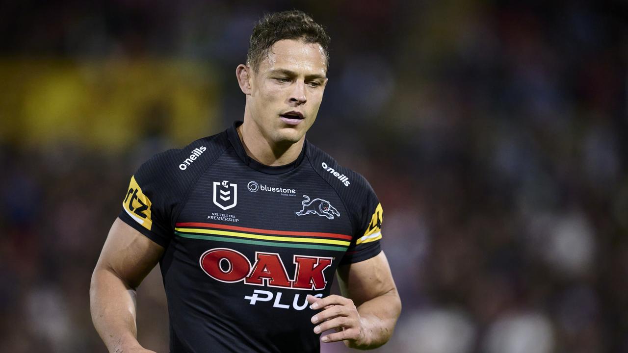 Scott Sorensen is on track to return from a hamstring injury for Penrith’s preliminary final clash with Cronulla. Picture: Brett Hemmings/Getty Images