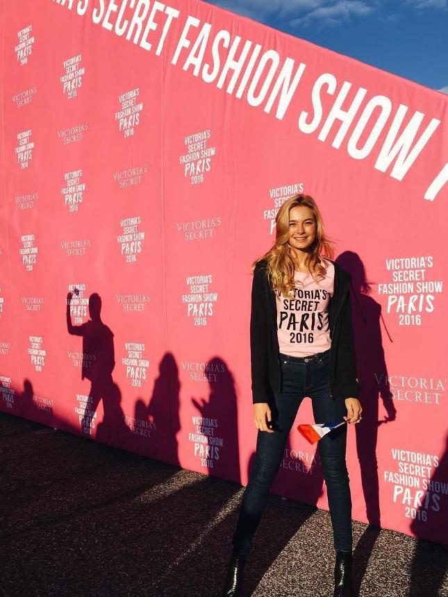 Bridget Malcolm departs for Paris for the 2016 Victoria’s Secret Fashion Show on November 27, 2016 in New York City ... “Next stop.” Picture: Instagram