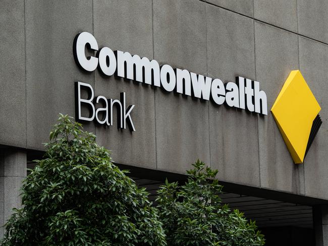 SYDNEY, AUSTRALIA - NewsWire Photos December 11, 2020: Commonwealth Bank Signage at a branch in the Sydney CBD. Picture: NCA NewsWire / James Gourley