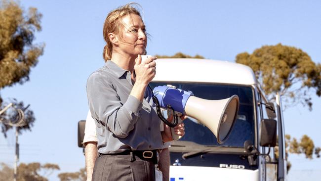 Asher Keddie in a scene from the ABC drama Stateless