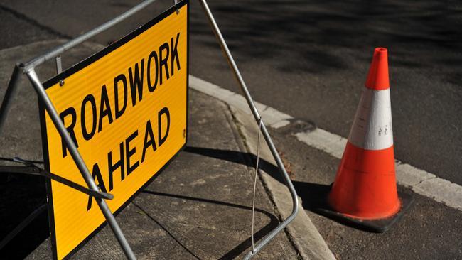 Work is under way to fix a section of the Bruxner Highway that was damaged during recent heavy rain.