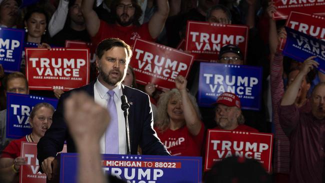 Republican vice-presidential nominee JD Vance. Picture: Getty Images