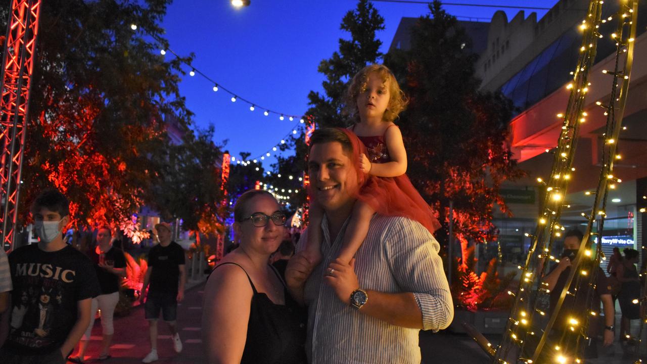 All the lights and magical moments captured at Ipswichâ&#128;&#153;s Nicholas Street Precinct on Sunday 19, December 2021. Picture: Peta McEachern