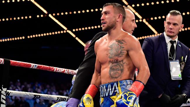 Hall is a big fan of Ukrainian fighter Vasyl Lomachenko. Picture: AFP