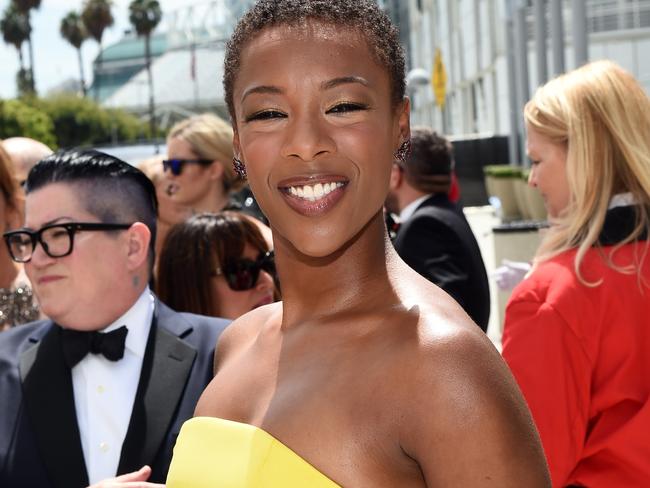 Stunning ... Actress Samira Wiley attends the 66th Annual Primetime Emmy Awards.