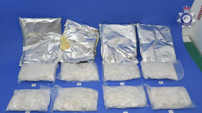 Police found the meth to the value of $54 million in the cabinet.