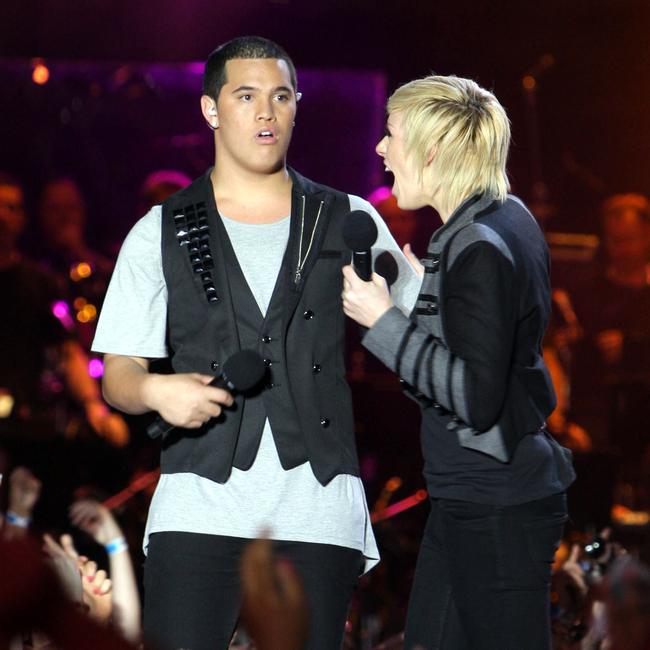 Stan Walker at the 2009 Australian Idol grand finale.