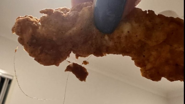 A Kallangur mother said she was served "hairy chicken" at KFC Kallangur.