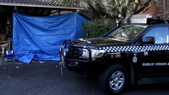 The scene of one of the raids. Picture: Toby Zerna