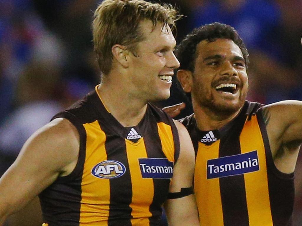 Hawthorn coach Sam Mitchell is encouraging his premiership teammate to re-engage with the Hawks. Picture: Getty Images