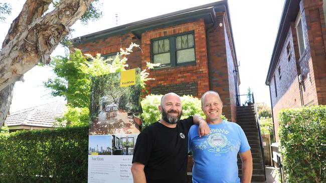 Steve Miller and Gary Aschmoneit are selling their renovated property at Randwick in Sydney’s east. Picture: John Feder