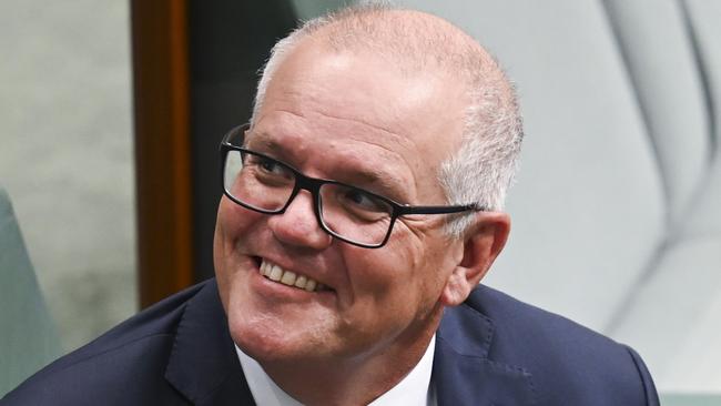 CANBERRA, AUSTRALIA, NewsWire Photos. FEBRUARY 6, 2024: Scott Morrison during Question Time at Parliament House in Canberra. Picture: NCA NewsWire / Martin Ollman