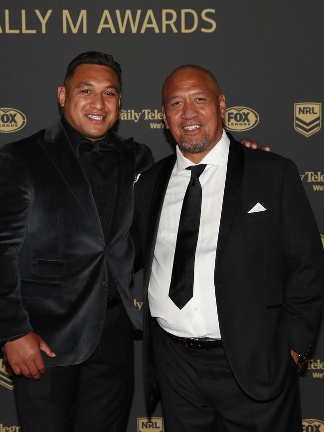 Josh Papalii and his father Siueva Papalii.