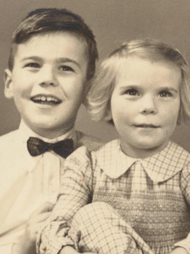 Glenn Shorrock as a kid with his sister Lynda in Kent, England.