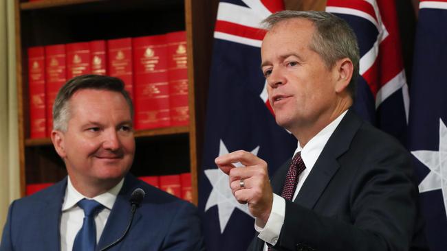 Labor’s submission was made by Chris Bowen and Bill Shorten, pictured, along with financial services spokeswoman Clare O’Neil. Pic: AAP