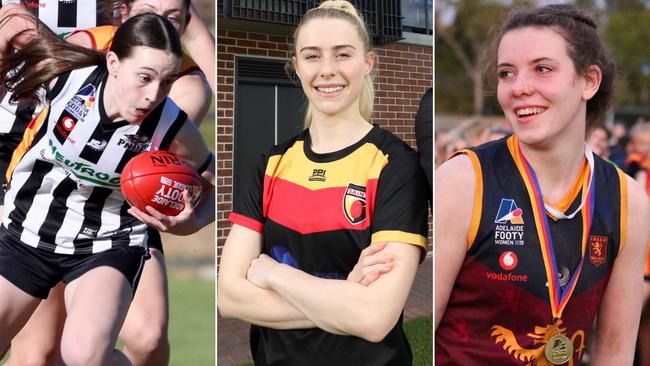 Abby Klaebe, Madelyn Griffiths and Astrid Gooley rank among the top 40 AdFL women's players of 2024.