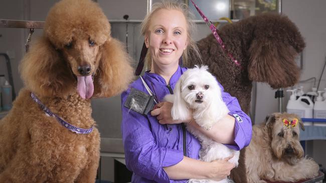 Number 10: Sarah Lowe from Animal Mad Pet Grooming. Picture: Wayne Taylor