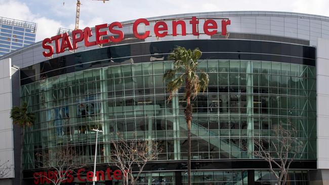 The Staples Center will cease to exist after Christmas Day. (Photo by VALERIE MACON / AFP)