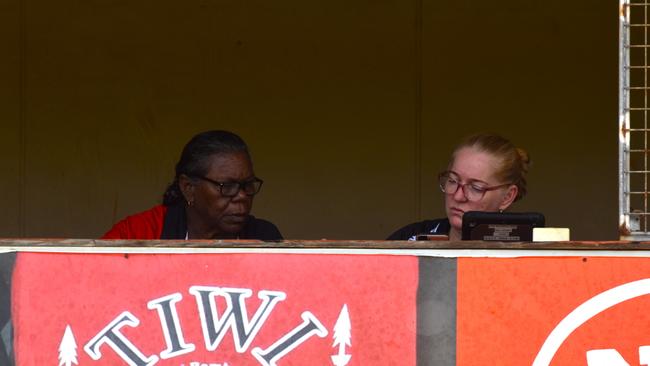 Images from the Round 9 NTFL MPL/WPL clash between the Tiwi Bombers and Palmerston Magpies at Bathurst Island, 30 November 2024. Picture: Darcy Jennings