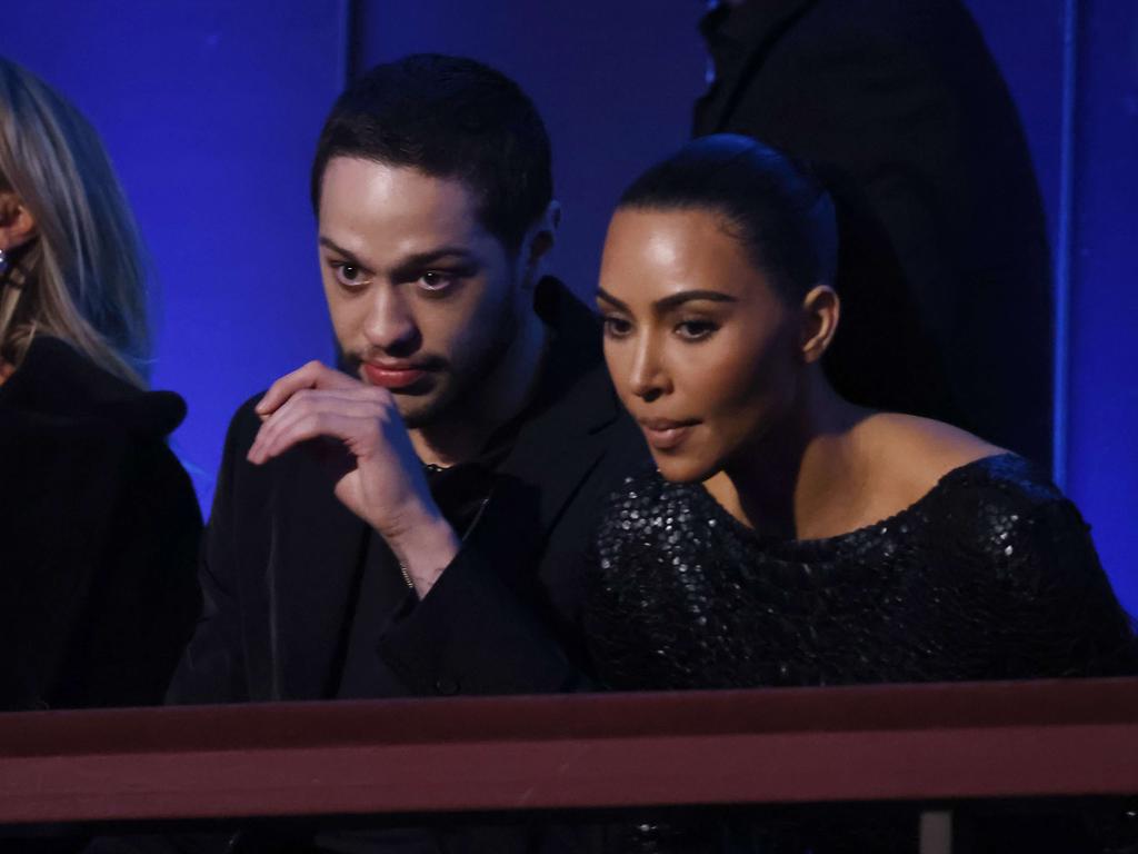 Pete Davidson and Kim Kardashian attend the 23rd Annual Mark Twain Prize For American Humor at The Kennedy Center. Picture: Paul Morigi/Getty Images/AFP