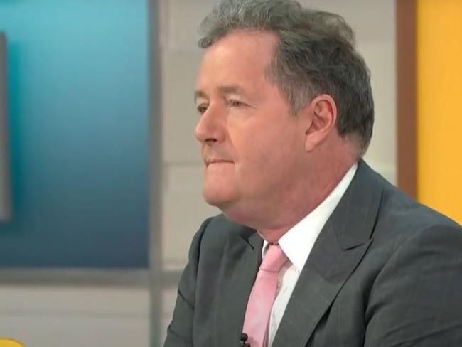 Piers Morgan walks off during live filming of Good Morning Britain.