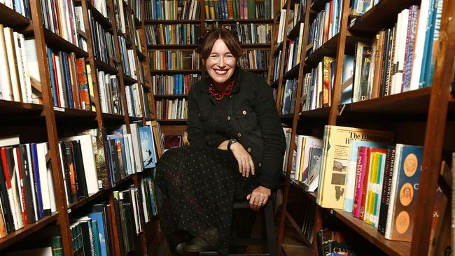 Gemmell, pictured at Berkelouw Books in Paddington, says the release of a new novel is always a nerve-racking time. Picture: John Appleyard