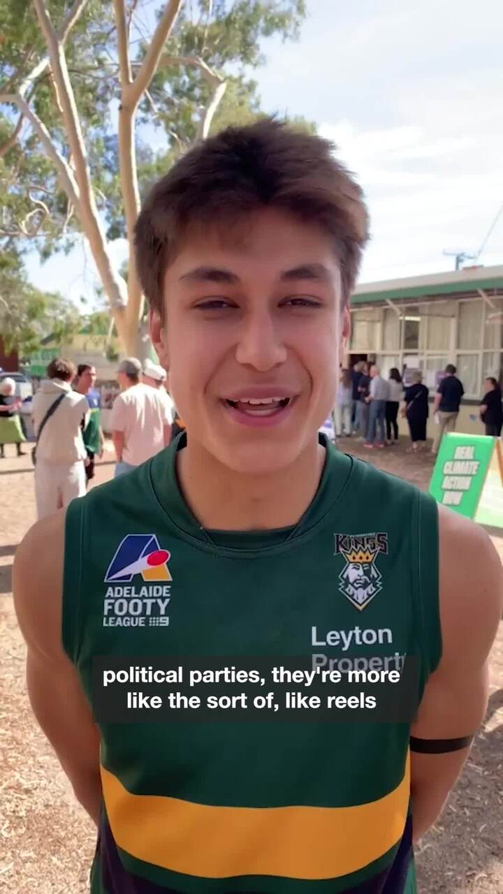 First-time voter Eddie Cook in Sturt