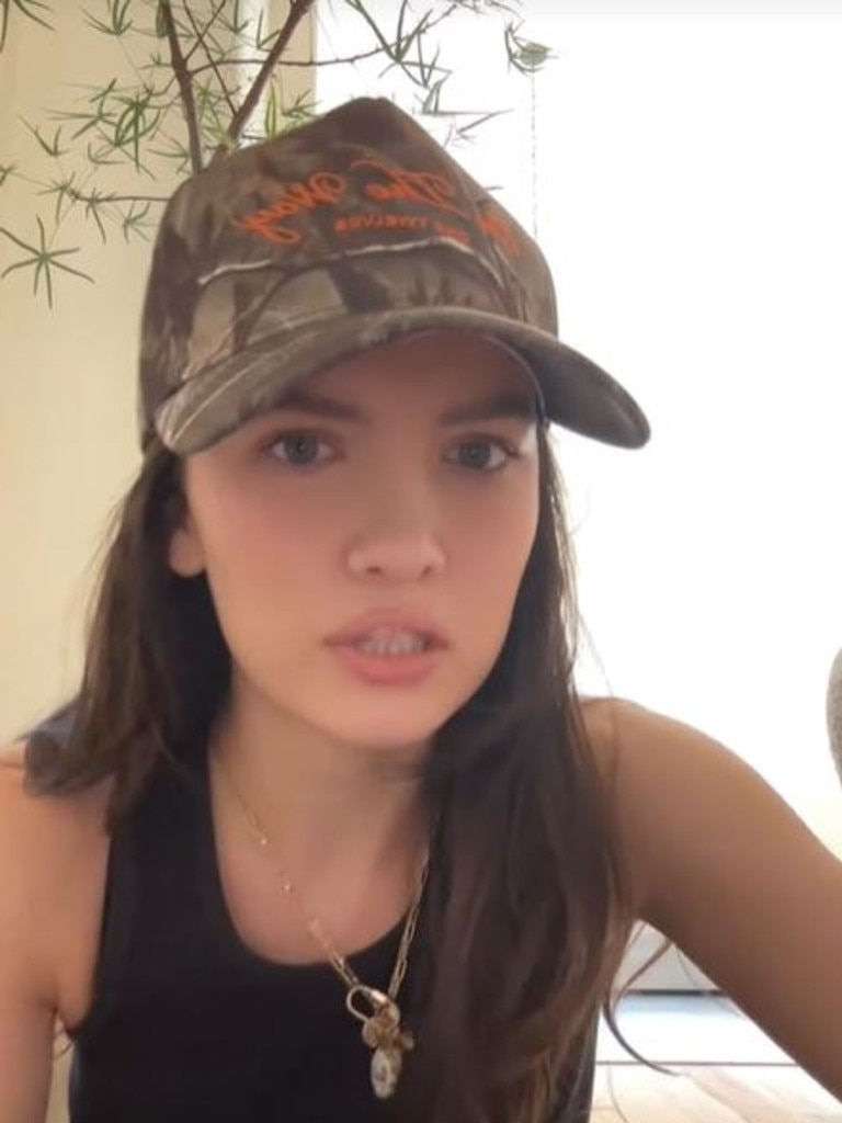 Henry took to TikTok over her claims. Picture: TikTok