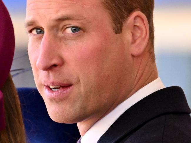 LONDON, ENGLAND - NOVEMBER 22:  Prince William, Prince of Wales and Catherine, Princess of Wales await President of South Africa Cyril Ramaphosa for his welcome ceremony at Horse Guards on November 22, 2022 in London, England. This is the first state visit hosted by the UK with King Charles III as monarch, and the first state visit here by a South African leader since 2010. (Photo by Leon Neal/Getty Images)