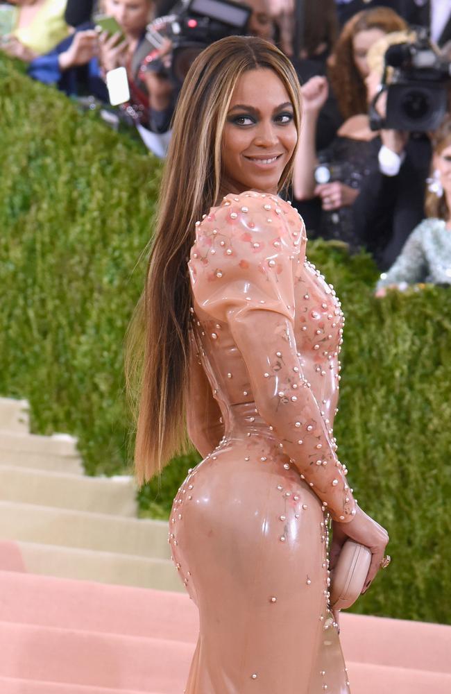 Beyonce attends the<i> Manus x Machina: Fashion In An Age Of Technology </i>Costume Institute Gala in 2016. Picture: Larry Busacca/Getty Images.